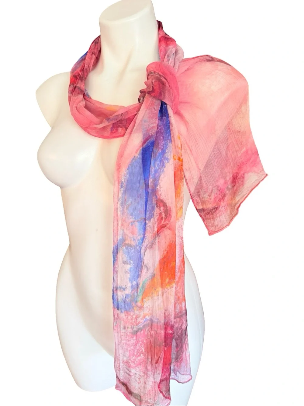 Marc Chagall Silk Scarf Song of Songs RMN Musée National Nice 13x60